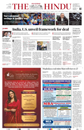 Cover of The Hindu (Madurai)