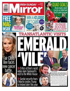 Cover of Irish Sunday Mirror