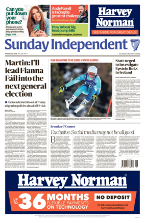 Cover of Sunday Independent (Ireland)