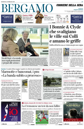 Cover of Corriere della Sera (Bergamo)