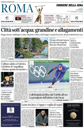 Cover of Corriere della Sera (Roma)