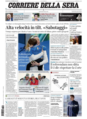 Cover of Corriere della Sera