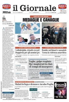 Cover of Il Giornale (Italy)