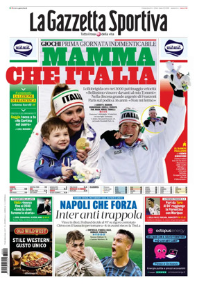 Cover of La Gazzetta dello Sport - Roma