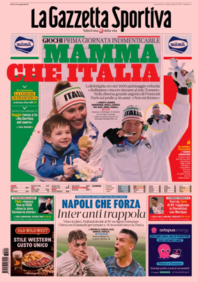 Cover of La Gazzetta dello Sport