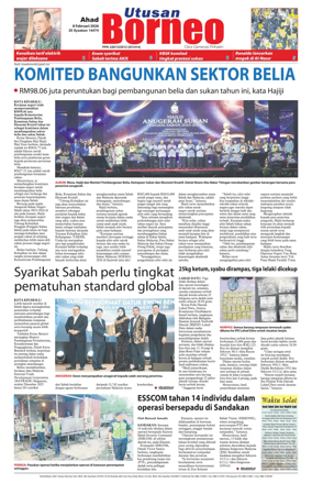 Cover of Utusan Borneo (Sabah)