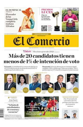 Cover of Diario El Comercio