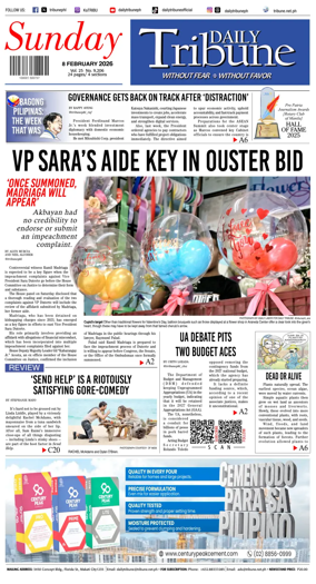 Cover of Daily Tribune (Philippines)