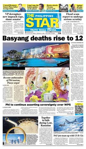 Cover of The Philippine Star