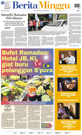 Cover of Berita Minggu-Singapore
