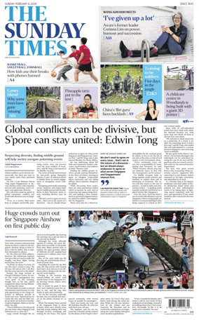 Cover of The Straits Times