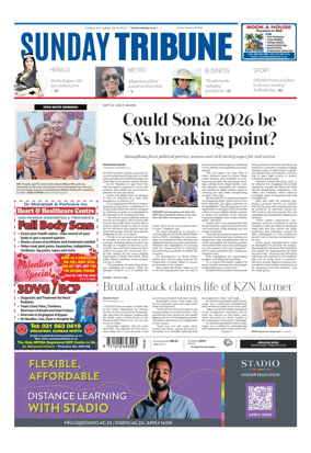 Cover of Sunday Tribune