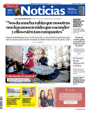 Cover of Diario de Noticias (Spain)