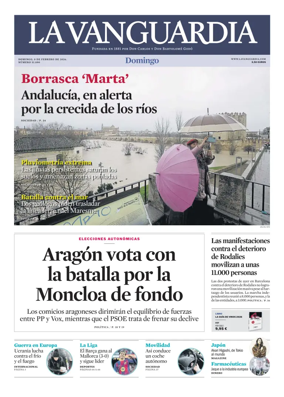 Cover of La Vanguardia