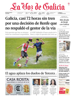 Cover of La Voz de Galicia (Arousa)