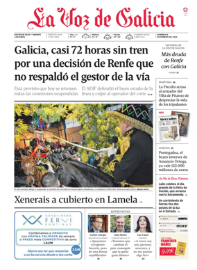 Cover of La Voz de Galicia (Deza)
