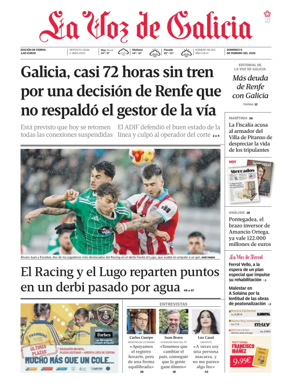 Cover of La Voz de Galicia (Ferrol)