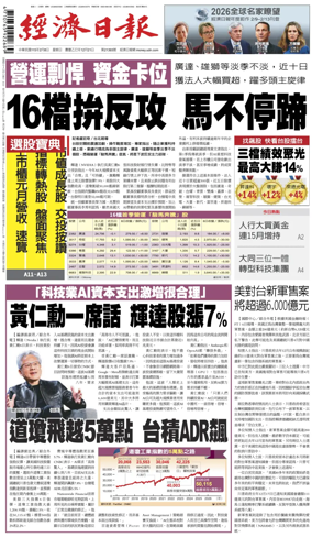 Cover of Economic Daily News (Taiwan)