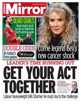 Cover of Sunday Mirror (Northern Ireland)