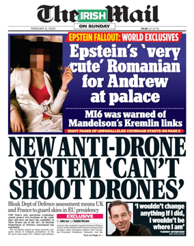 Cover of The Irish Mail on Sunday