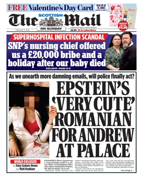 Cover of The Scottish Mail on Sunday