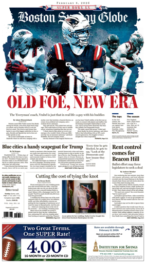 Cover of Boston Sunday Globe