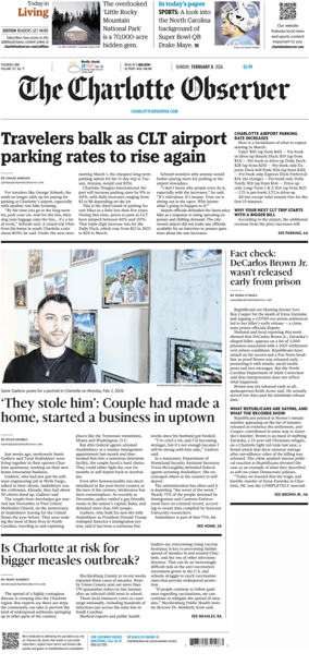 Cover of The Charlotte Observer (Sunday)