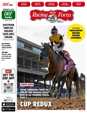 Cover of Daily Racing Form National Digital Edition