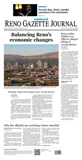 Cover of Reno Gazette Journal