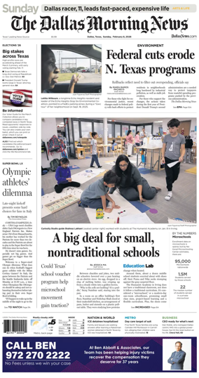 Cover of The Dallas Morning News