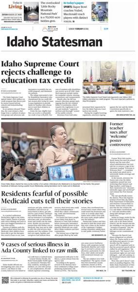 Cover of The Idaho Statesman (Sunday)