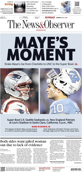 Cover of The News & Observer (Sunday)