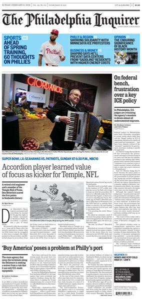 Cover of The Philadelphia Inquirer