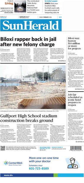 Cover of The Sun Herald (Sunday)