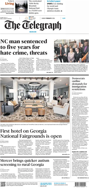 Cover of The Telegraph (Macon) (Sunday)