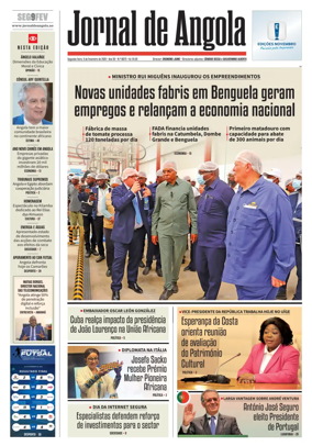 Cover of Jornal de Angola