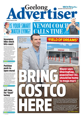 Cover of Geelong Advertiser