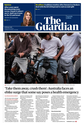 Cover of The Guardian Australia