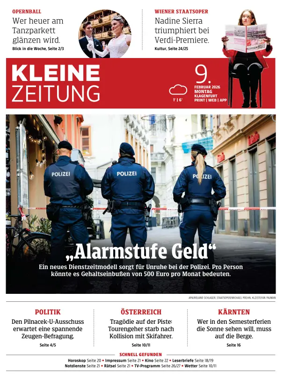Cover of Kleine Zeitung Kaernten