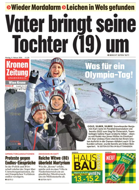 Cover of Kronen Zeitung