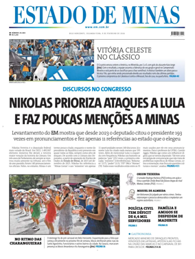 Cover of Estado de Minas (Brazil)