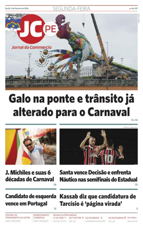 Cover of Jornal do Commercio