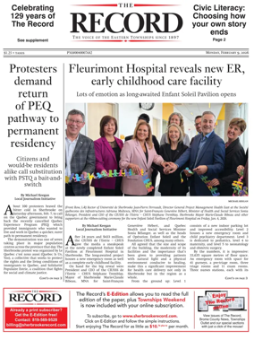 Cover of Sherbrooke Record