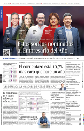 Cover of La Republica (Colombia)