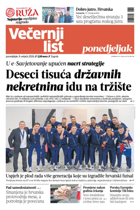 Cover of Vecernji list - Zagreb
