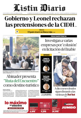 Cover of Listin Diario
