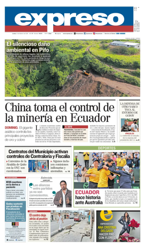 Cover of Diario Expreso