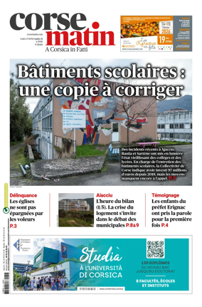 Cover of Corse Matin