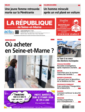 Cover of La Republique de Seine-et-Marne (Edition A-B)