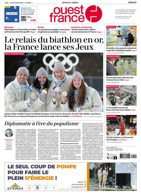 Cover of Ouest France (Cholet)